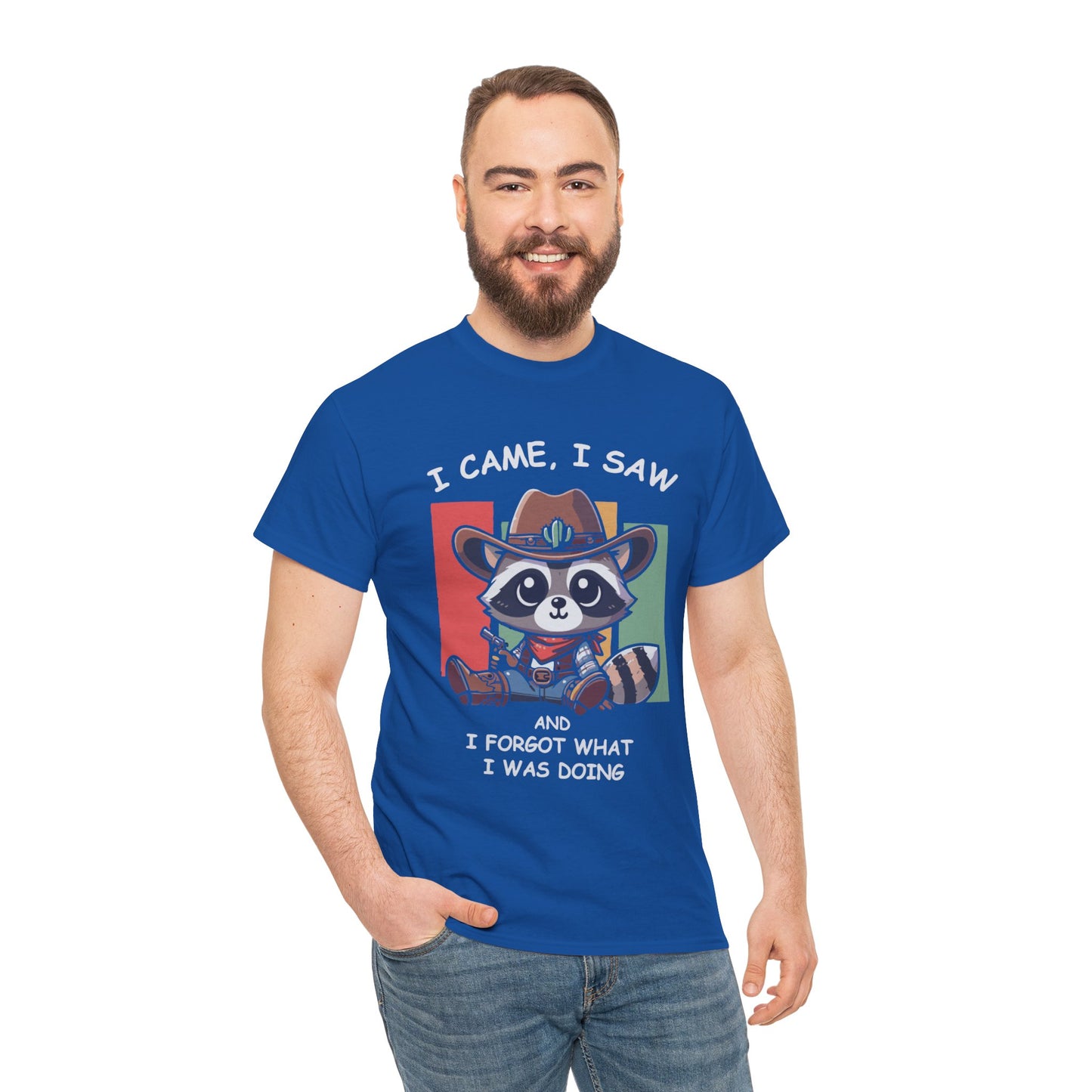 Fun Raccoon Graphic Tee, Cute Funny Animal T-Shirt, Unique Gift, Unisex Cotton Tee, Casual Wear, Birthday Gift, Humor Shirt
