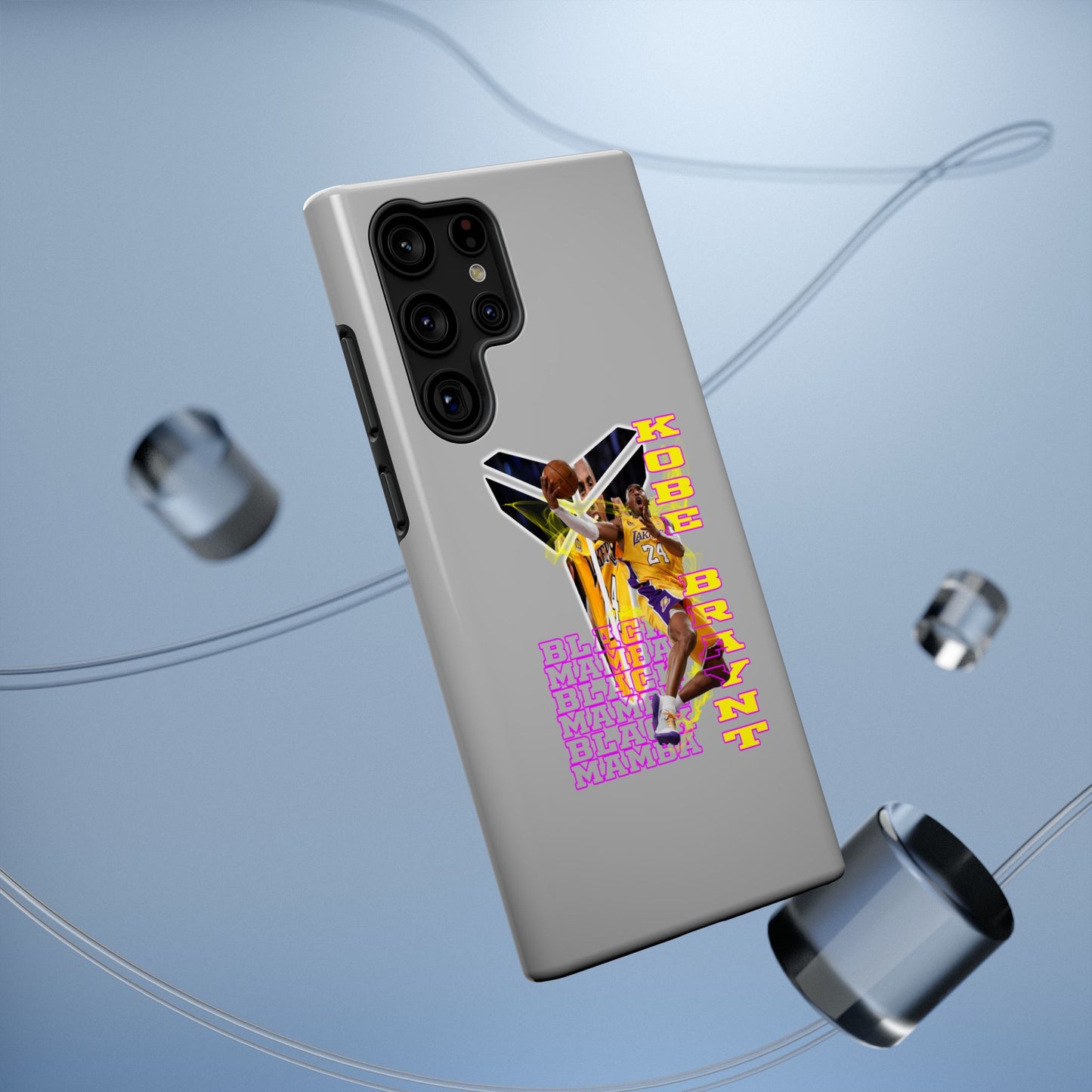 Impact-Resistant Phone Case — Bold Retro Basketball Graphic