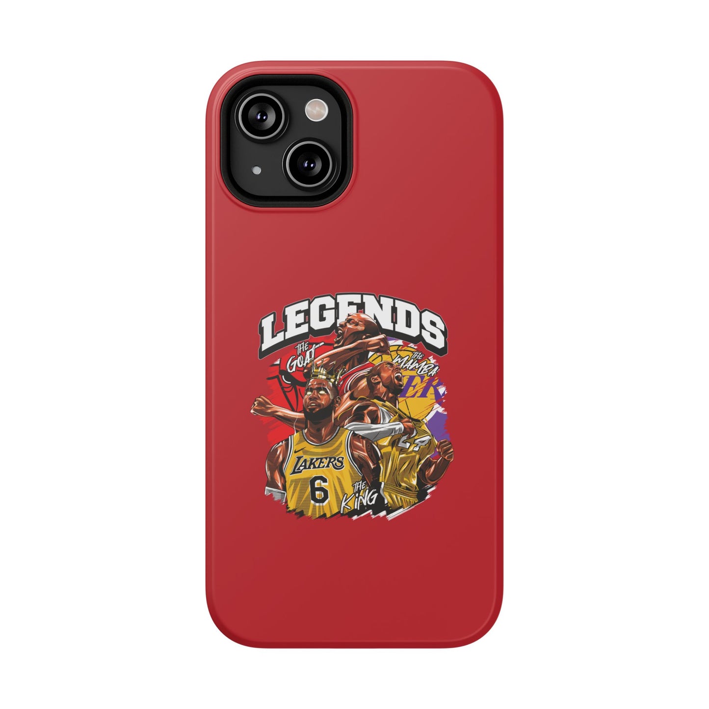 Legends Basketball Graphic Phone Case — Impact-Resistant iPhone Cover