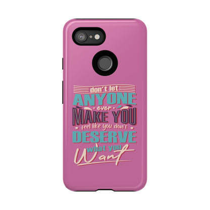 Inspirational Phone Case, Motivational Phone Cover, Tough Cases for Her, Gift for Friends, Self-Love Quote Case