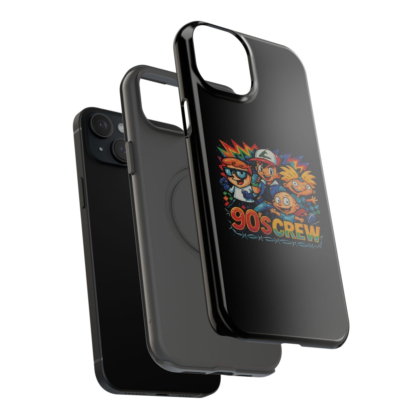 90s Crew Impact-Resistant Phone Case — Retro Cartoon Gamer Design