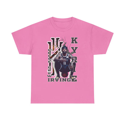 Kyrie Irving Unisex Heavy Cotton Tee, Basketball Fan Shirt, Sports Merchandise, Gift for Athletes, Streetwear Style