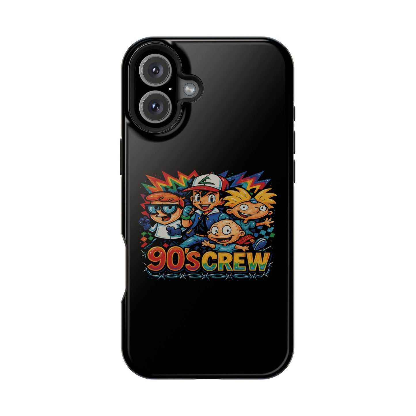 90s Crew Impact-Resistant Phone Case — Retro Cartoon Gamer Design