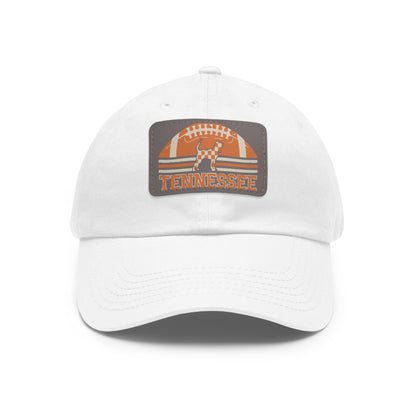 Tennessee Dad Hat with Leather Patch, Casual Hat, Sports Cap, Gift for Dads, Outdoor Hat, Summer Accessory