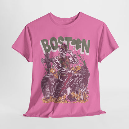 Boston Graphic Tee, Unisex Heavy Cotton T-Shirt, Vintage Boston Shirt, Irish Pride Apparel, St. Patrick's Day Gift, Casual Wear
