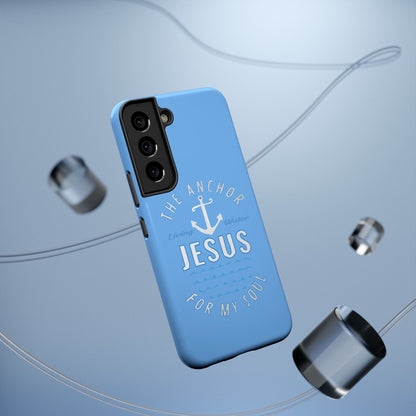 Jesus Anchor Phone Case, Christian Tech Accessories, Inspirational Gifts, Unique Phone Covers, Faith-Based Decor
