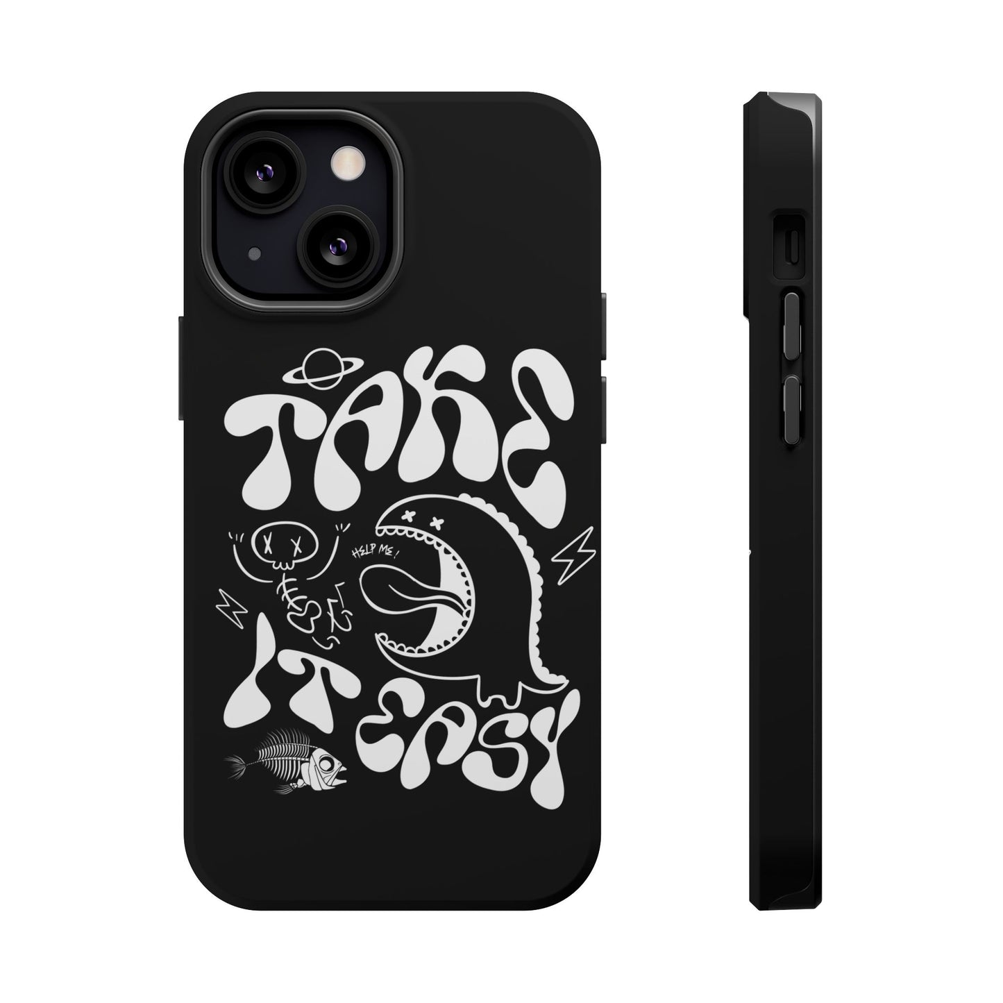 Magnetic Phone Case - Take It Easy Design, Cute Phone Cover, Gift for Him or Her, Trendy Accessories, Unique Tech Gifts