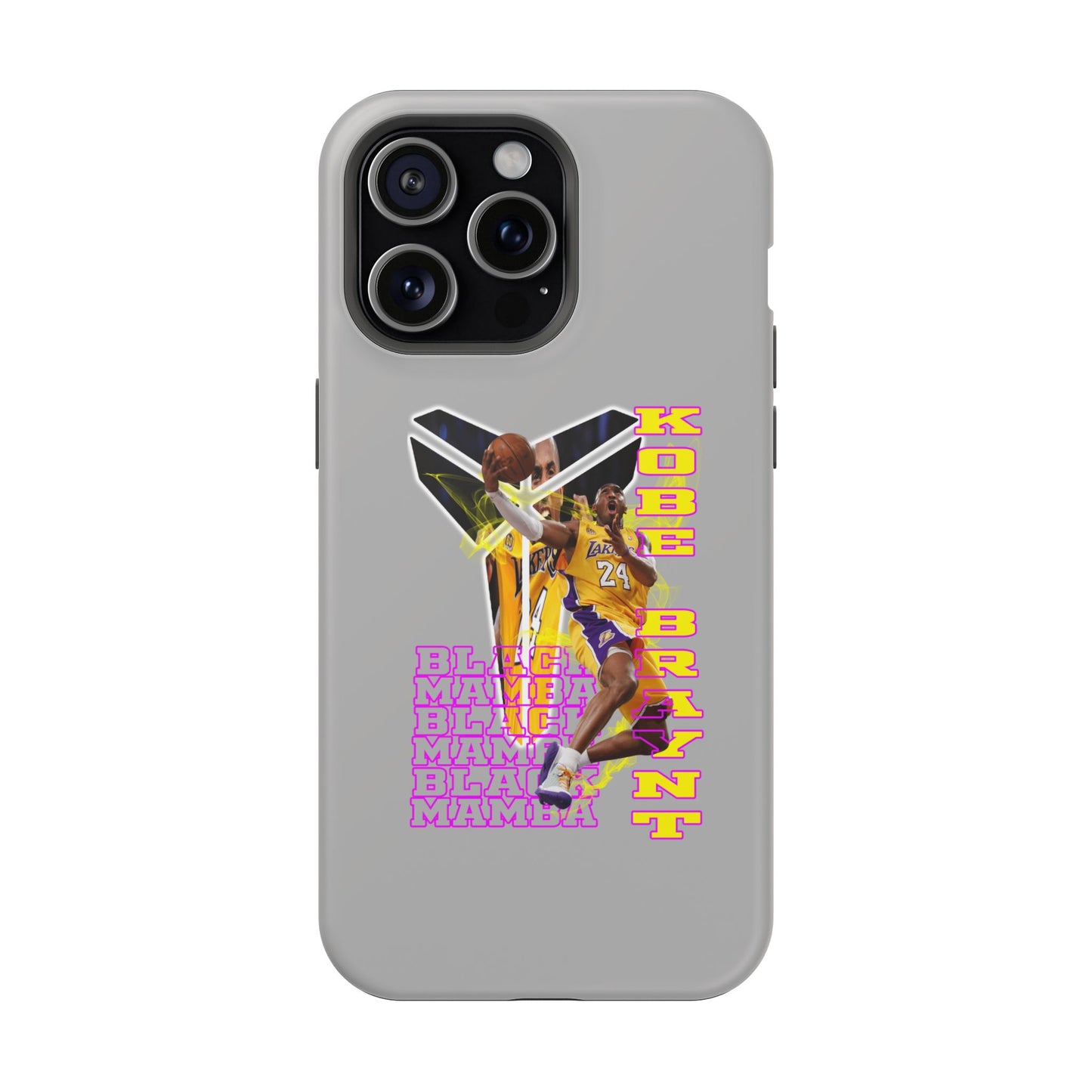 Impact-Resistant Phone Case — Bold Retro Basketball Graphic