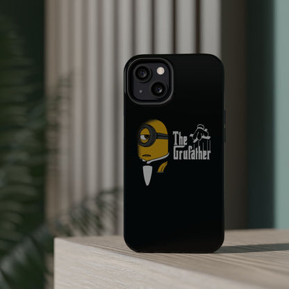 Magnetic Tough Cases: The Gruffather Phone Cover, Gift for Minions Fans, Unique Cell Phone Case, Durable Protective Case, Fun Cartoon Design