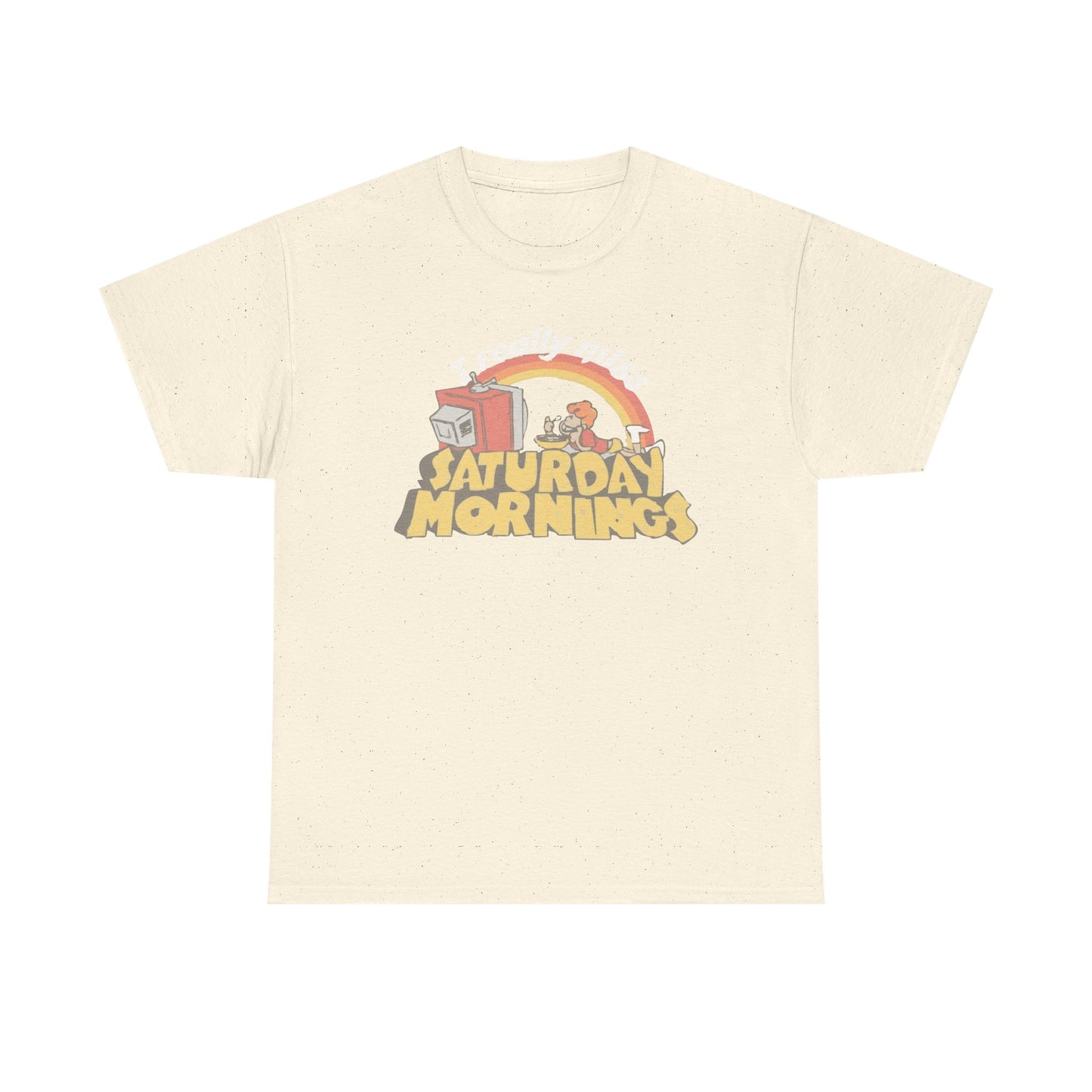 Retro Saturday Mornings Tee, Vintage Cartoon Shirt, Unisex Cotton Tee, Cozy Weekend Vibe, Perfect Gift for Nostalgia Lovers