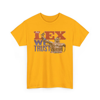 Unisex Cotton Tee with 'In Lex We Trust' Design, Casual Wear, Gift for Him/Her, Birthday, Independence Day, Patriotic Apparel