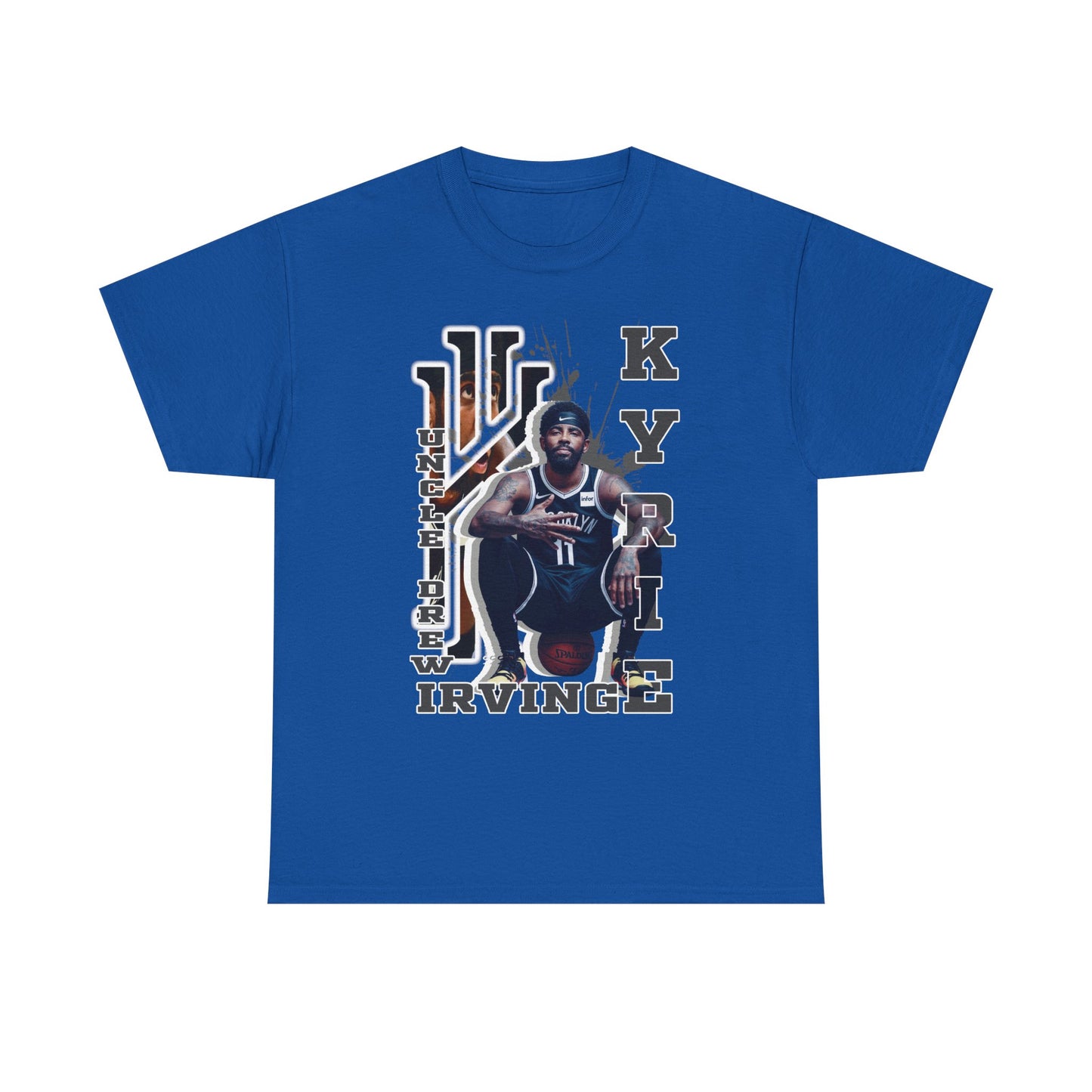 Kyrie Irving Unisex Heavy Cotton Tee, Basketball Fan Shirt, Sports Merchandise, Gift for Athletes, Streetwear Style