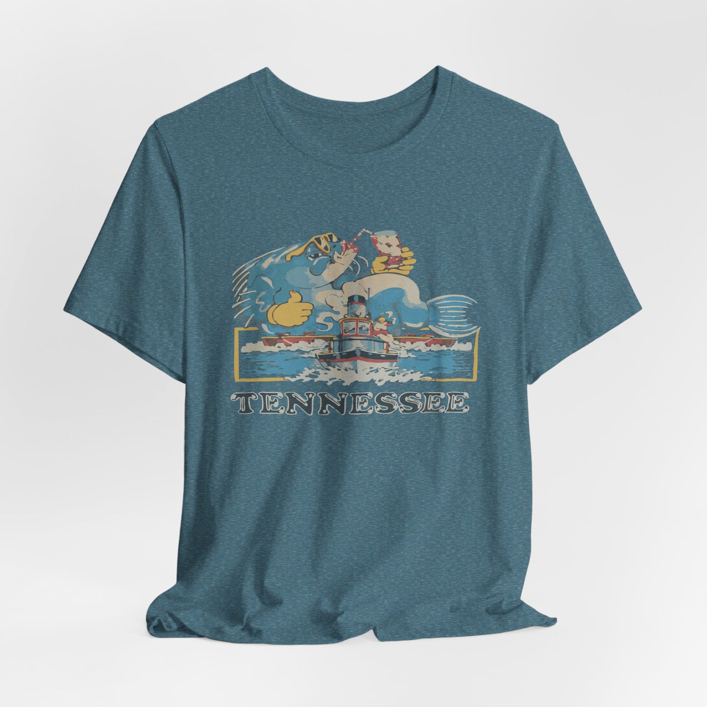 Tennessee Vintage Graphic Tee, Unisex Jersey Short Sleeve T-Shirt, Souvenir Shirt, Vacation Wear, Gift for Travelers, Retro Tee
