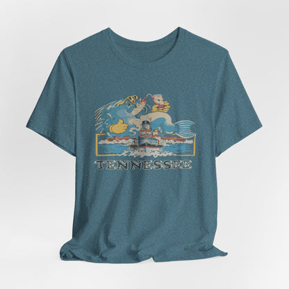 Tennessee Vintage Graphic Tee, Unisex Jersey Short Sleeve T-Shirt, Souvenir Shirt, Vacation Wear, Gift for Travelers, Retro Tee