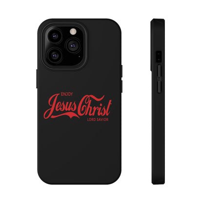 Impact-Resistant Phone Case: Enjoy Jesus Christ Lord Savior, Christian Gift, Durable Protection, Faith-Based Accessory, Holiday Gift