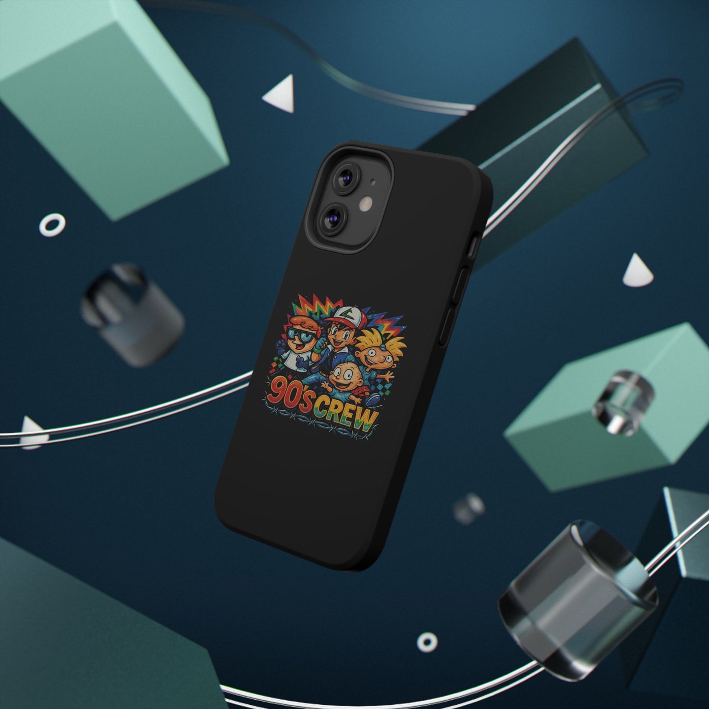 90s Crew Impact-Resistant Phone Case — Retro Cartoon Gamer Design