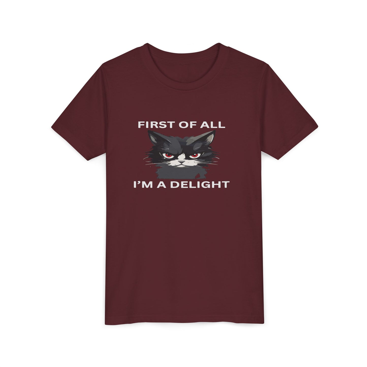 Youth Cat Humor Tee - Perfect for Cat Lovers, Birthday Gifts for Kids, Everyday Wear, Funny Quotes Shirt, Gift for Pet Lovers