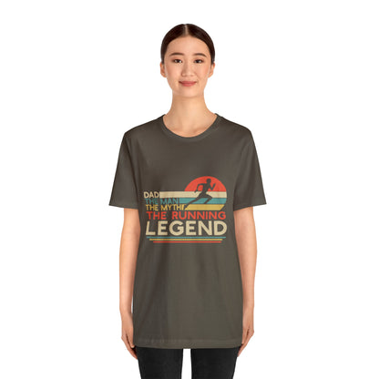 The man. The Myth, The Runner Unisex Jersey Short Sleeve Tee