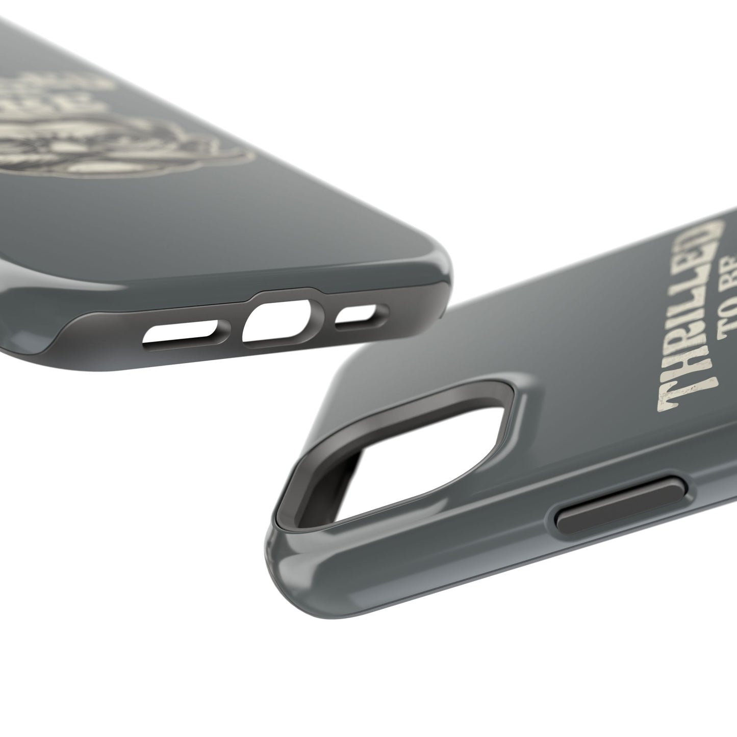 Phone Case — "Thrilled to Be Here" Vintage Mustache Man Impact Case