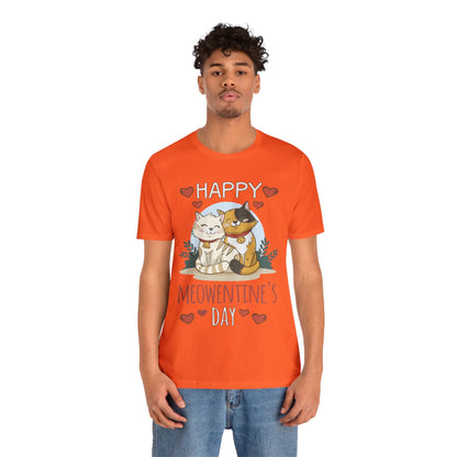 Happy Meowentine's Jersey Short Sleeve Tee