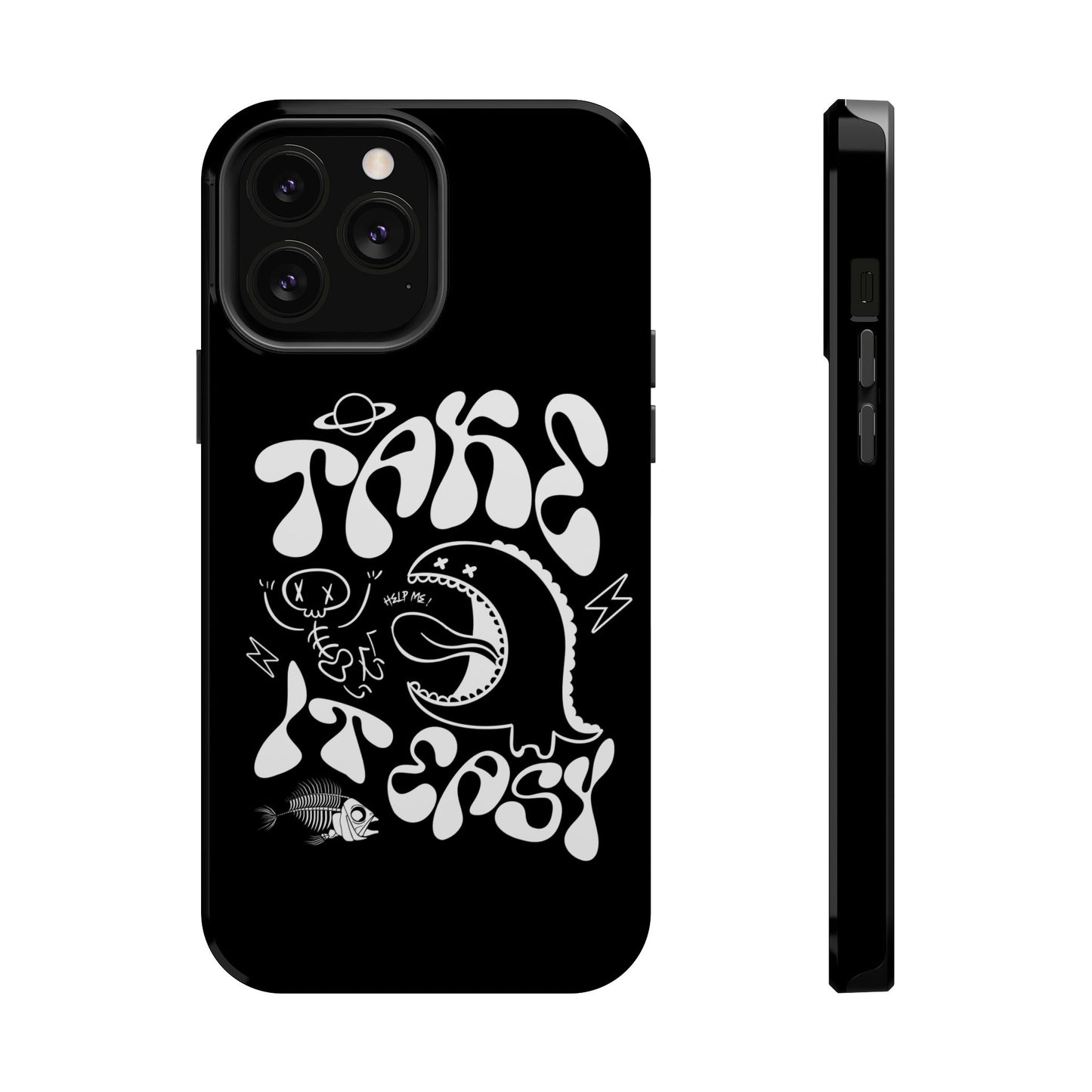 Magnetic Phone Case - Take It Easy Design, Cute Phone Cover, Gift for Him or Her, Trendy Accessories, Unique Tech Gifts