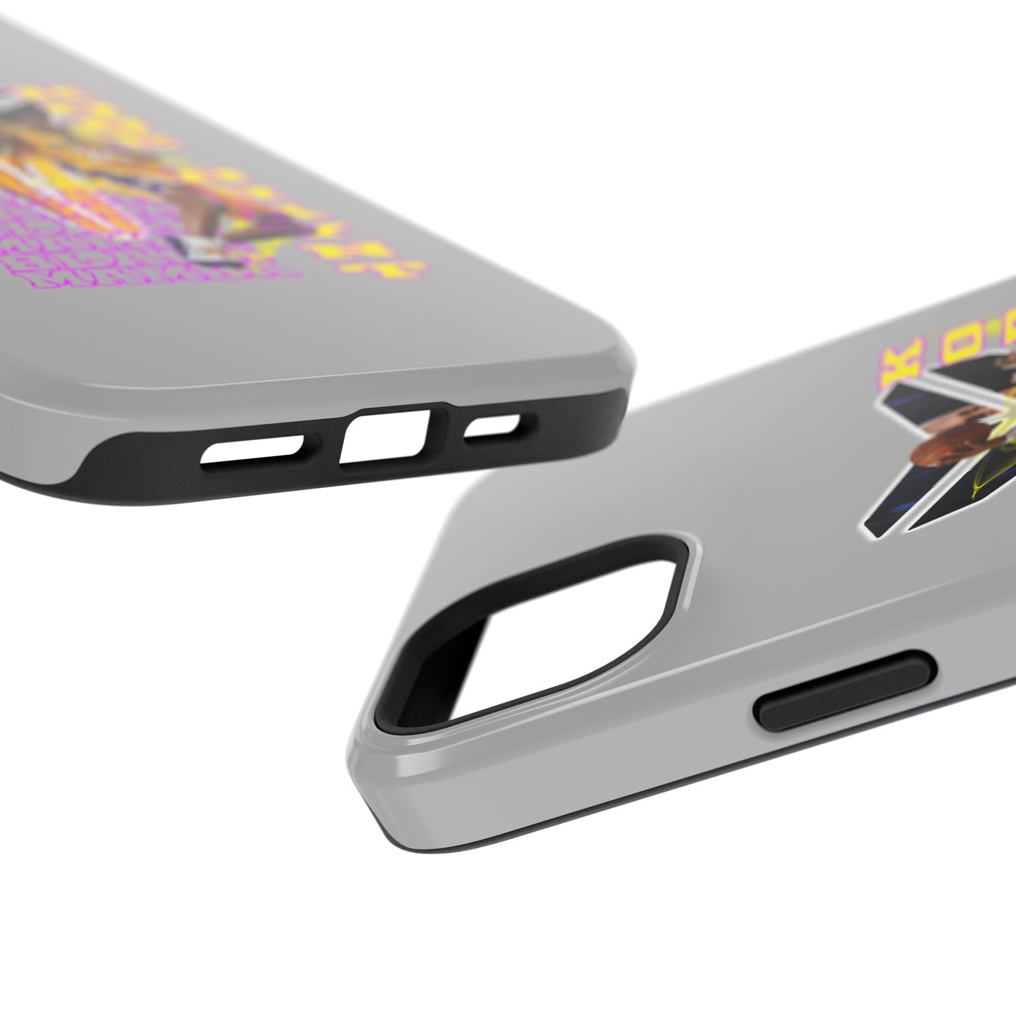 Impact-Resistant Phone Case — Bold Retro Basketball Graphic