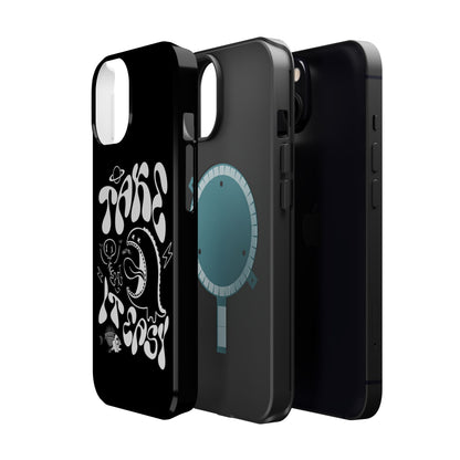 Magnetic Phone Case - Take It Easy Design, Cute Phone Cover, Gift for Him or Her, Trendy Accessories, Unique Tech Gifts