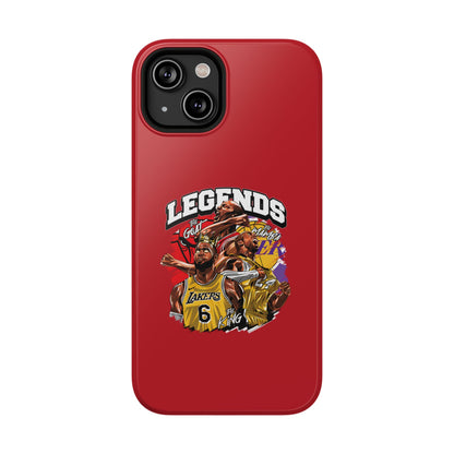 Legends Basketball Graphic Phone Case — Impact-Resistant iPhone Cover