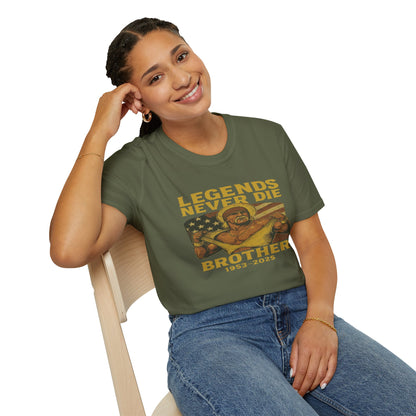 Legends Never Die Brother Memorial T-Shirt – Vintage Tribute Tee (1952–2023)