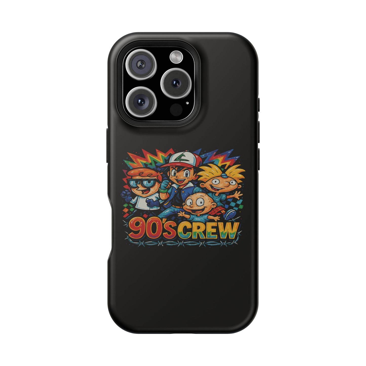 90s Crew Impact-Resistant Phone Case — Retro Cartoon Gamer Design