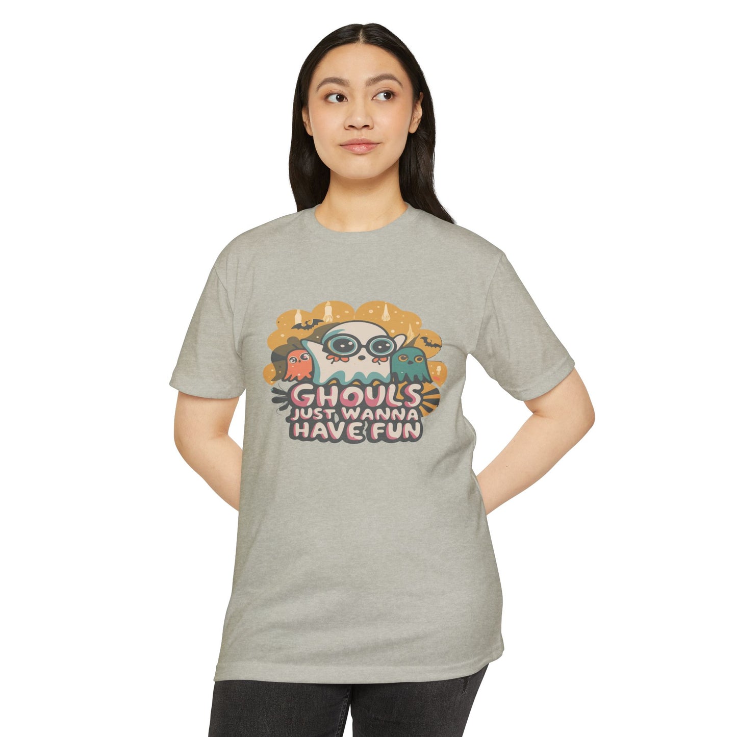 Halloween Fun Graphic Tee, Ghouls T-shirt, Unisex T-shirt, Spooky Shirt, Casual Halloween Apparel