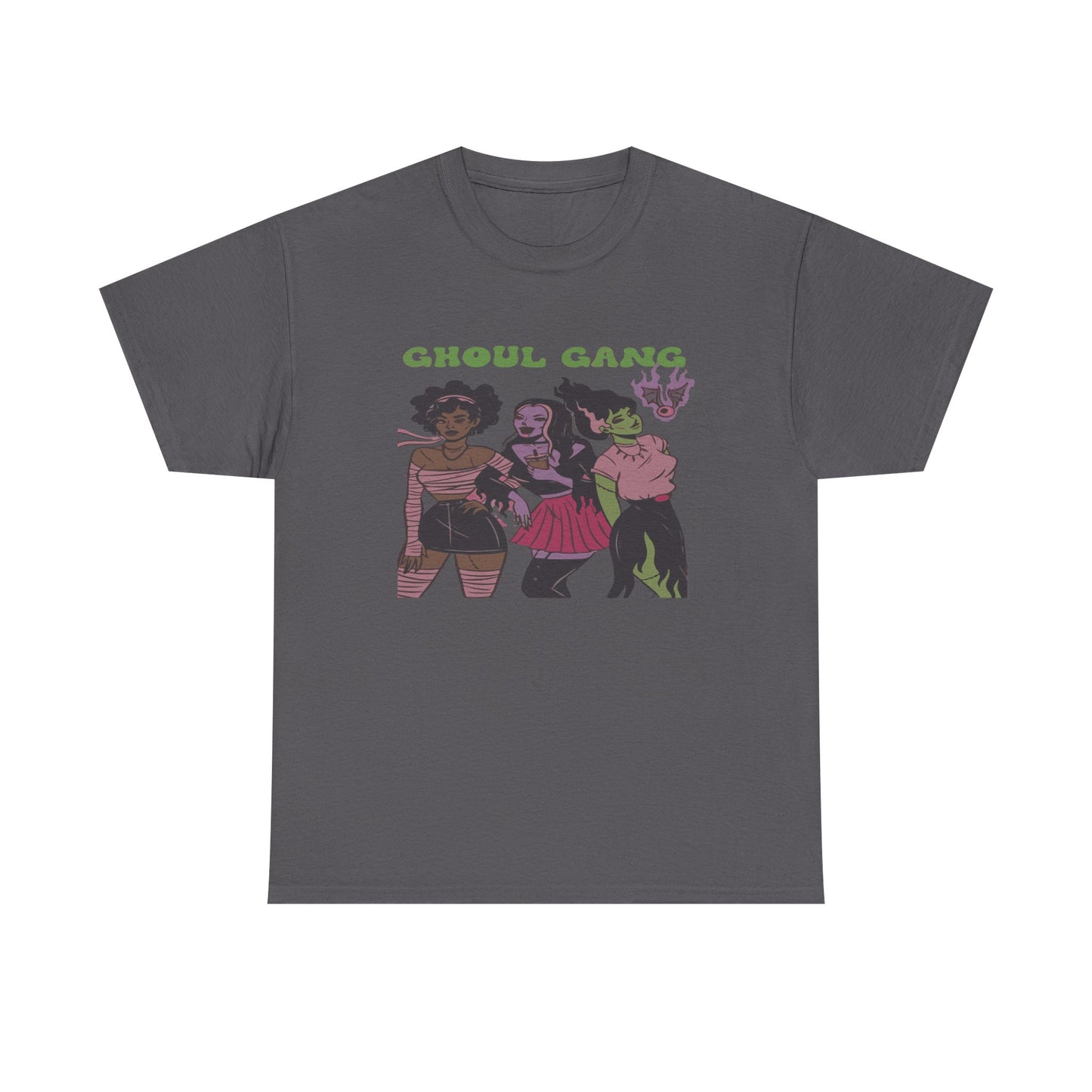 Ghoul Gang Unisex Heavy Cotton Tee | Halloween T-Shirt, Spooky Apparel, Gothic Fashion, Funny Gift, Group Costume