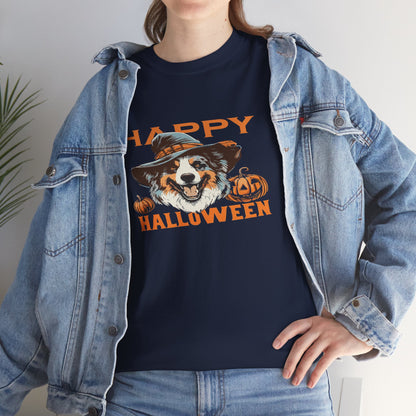 Halloween Dog Graphic Tee, Unisex T-Shirt, Spooky Pet Shirt, Fall Apparel, Trick or Treat Top