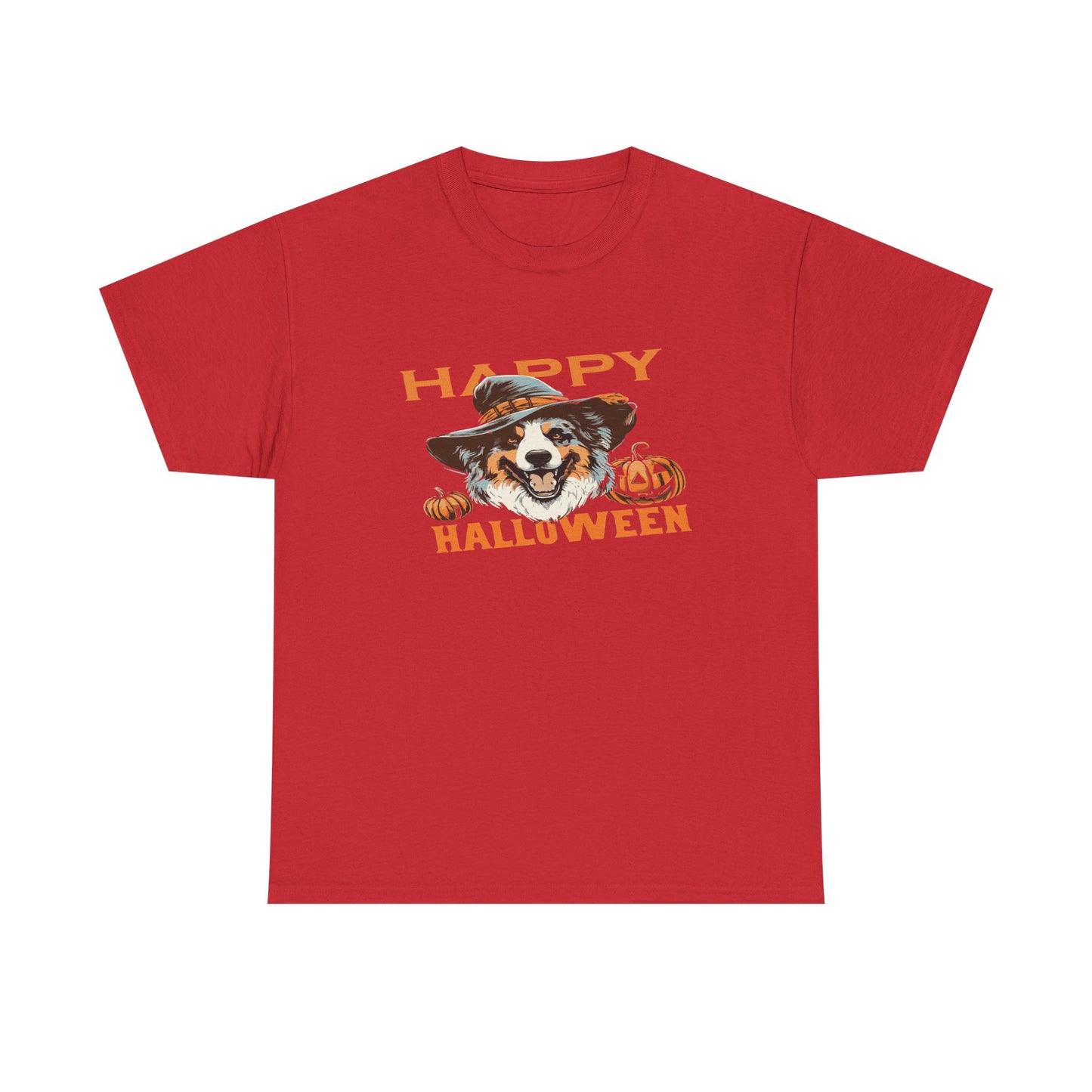 Halloween Dog Graphic Tee, Unisex T-Shirt, Spooky Pet Shirt, Fall Apparel, Trick or Treat Top