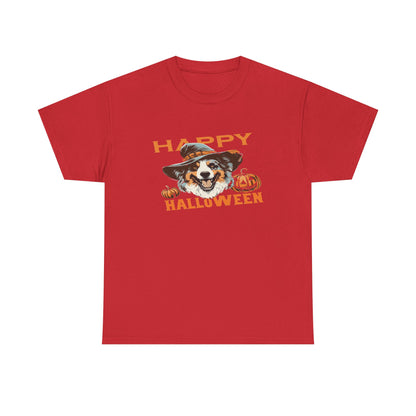 Halloween Dog Graphic Tee, Unisex T-Shirt, Spooky Pet Shirt, Fall Apparel, Trick or Treat Top
