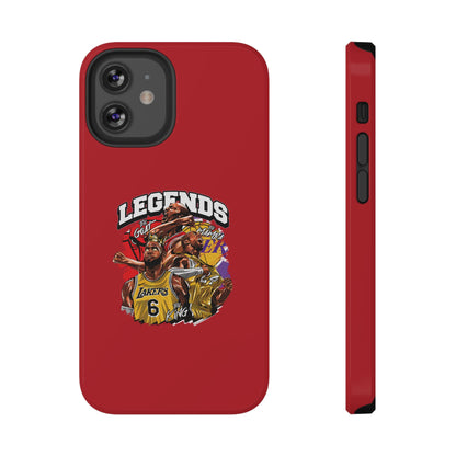 Legends Basketball Graphic Phone Case — Impact-Resistant iPhone Cover