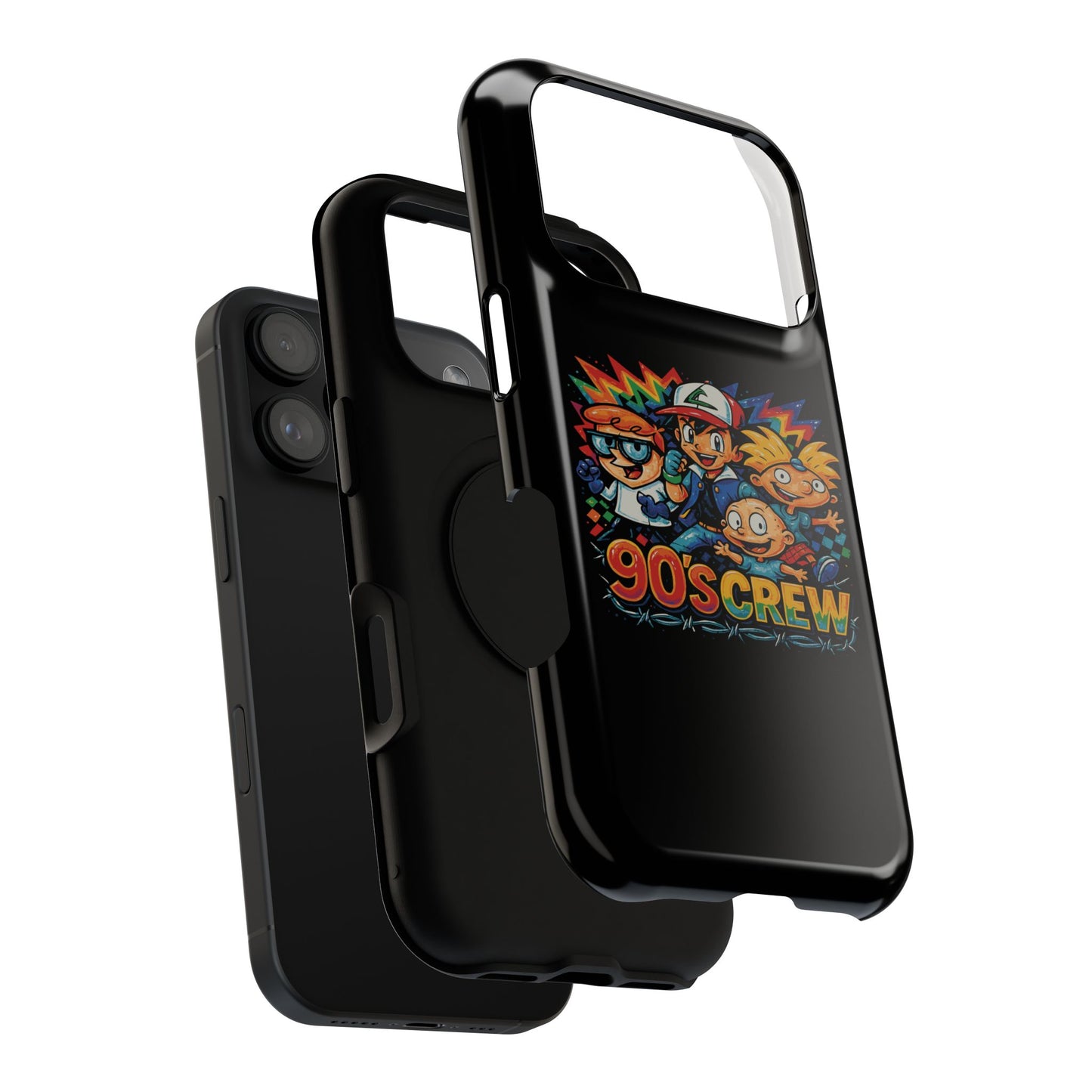 90s Crew Impact-Resistant Phone Case — Retro Cartoon Gamer Design