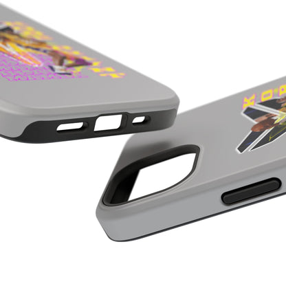 Impact-Resistant Phone Case — Bold Retro Basketball Graphic