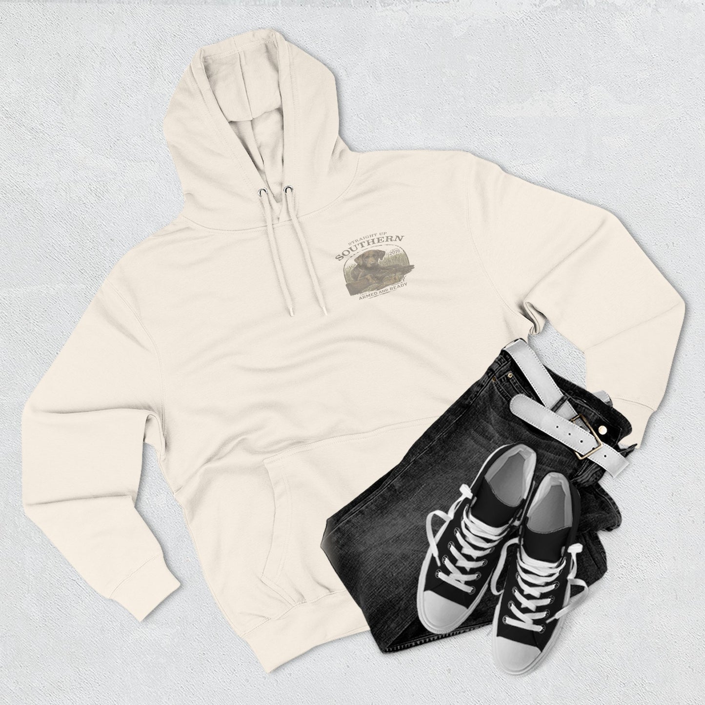Southern Retriever Hoodie — 'Straight Up Southern' Graphic Pullover