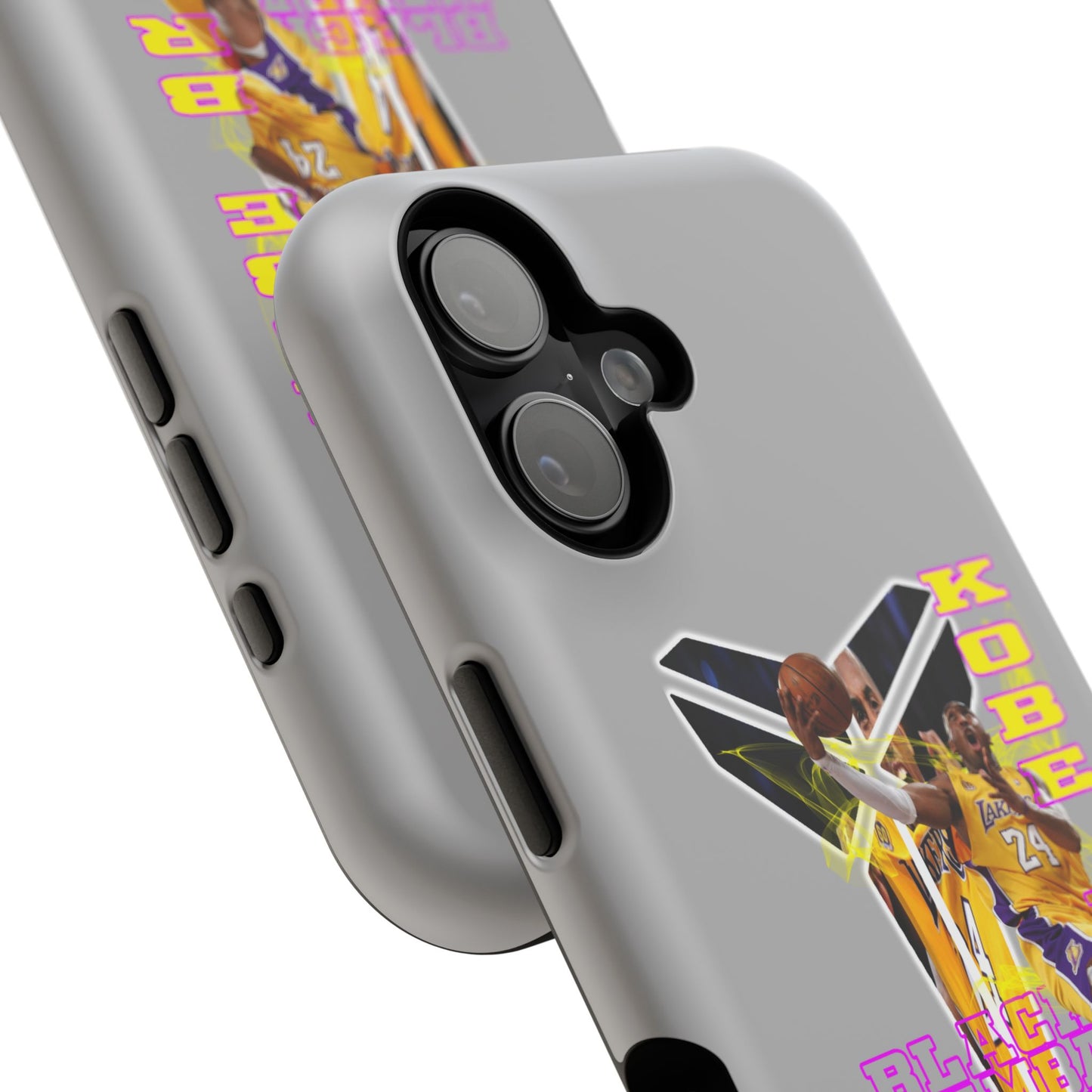 Impact-Resistant Phone Case — Bold Retro Basketball Graphic