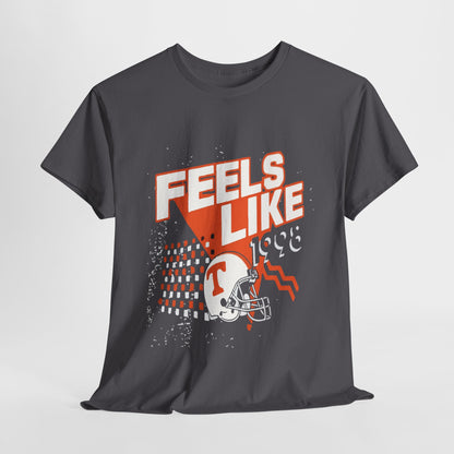 Unisex Heavy Cotton Tee - 'Feels Like' Retro Football Tee, Casual Style, Game Day Shirt, Gift for Sports Fans, Outdoor Activities