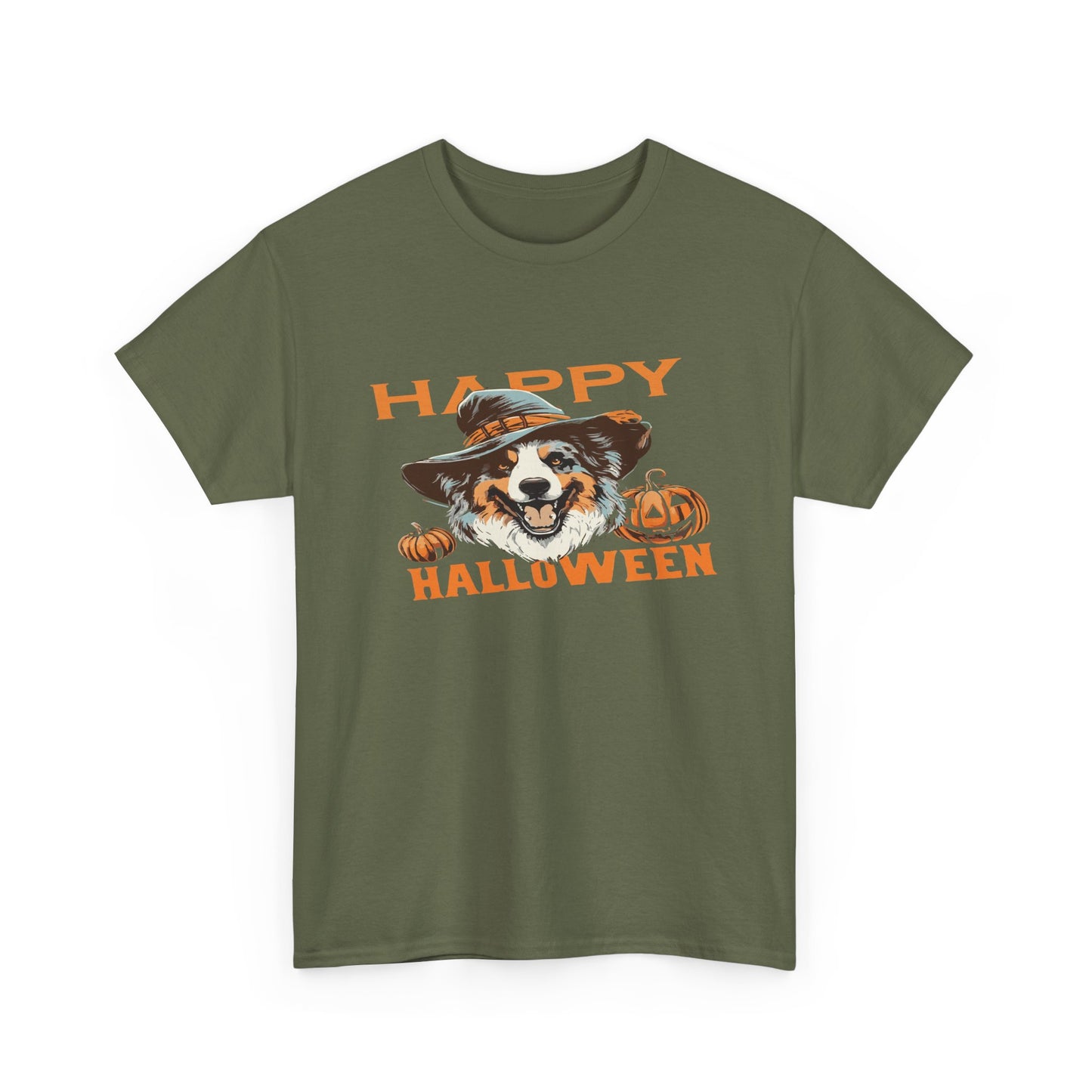 Halloween Dog Graphic Tee, Unisex T-Shirt, Spooky Pet Shirt, Fall Apparel, Trick or Treat Top