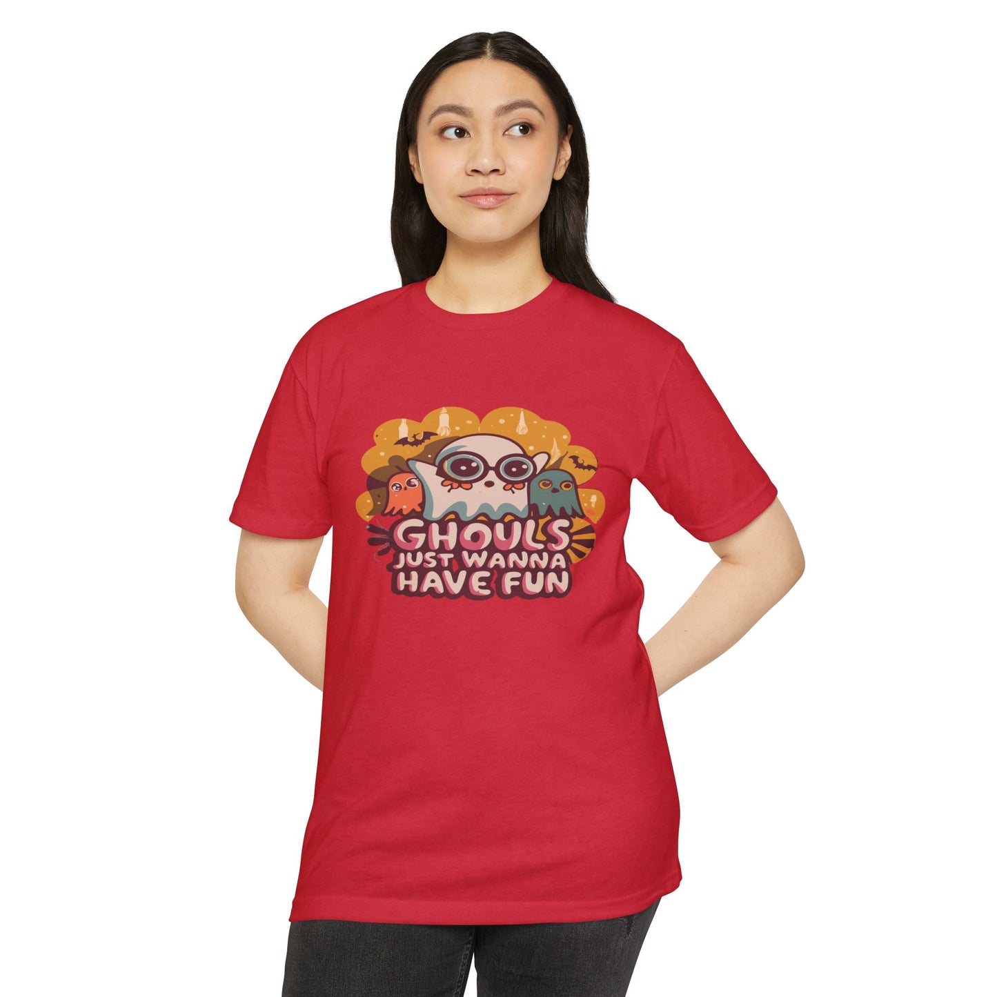 Halloween Fun Graphic Tee, Ghouls T-shirt, Unisex T-shirt, Spooky Shirt, Casual Halloween Apparel