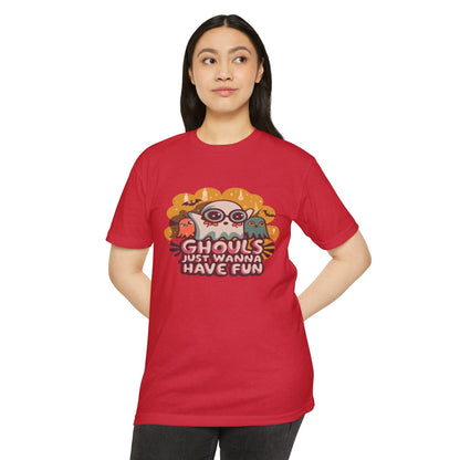 Halloween Fun Graphic Tee, Ghouls T-shirt, Unisex T-shirt, Spooky Shirt, Casual Halloween Apparel