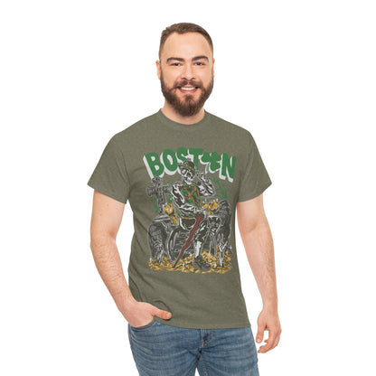 Boston Graphic Tee, Unisex Heavy Cotton T-Shirt, Vintage Boston Shirt, Irish Pride Apparel, St. Patrick's Day Gift, Casual Wear