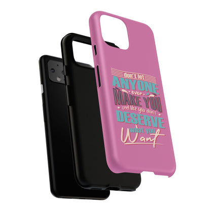 Inspirational Phone Case, Motivational Phone Cover, Tough Cases for Her, Gift for Friends, Self-Love Quote Case
