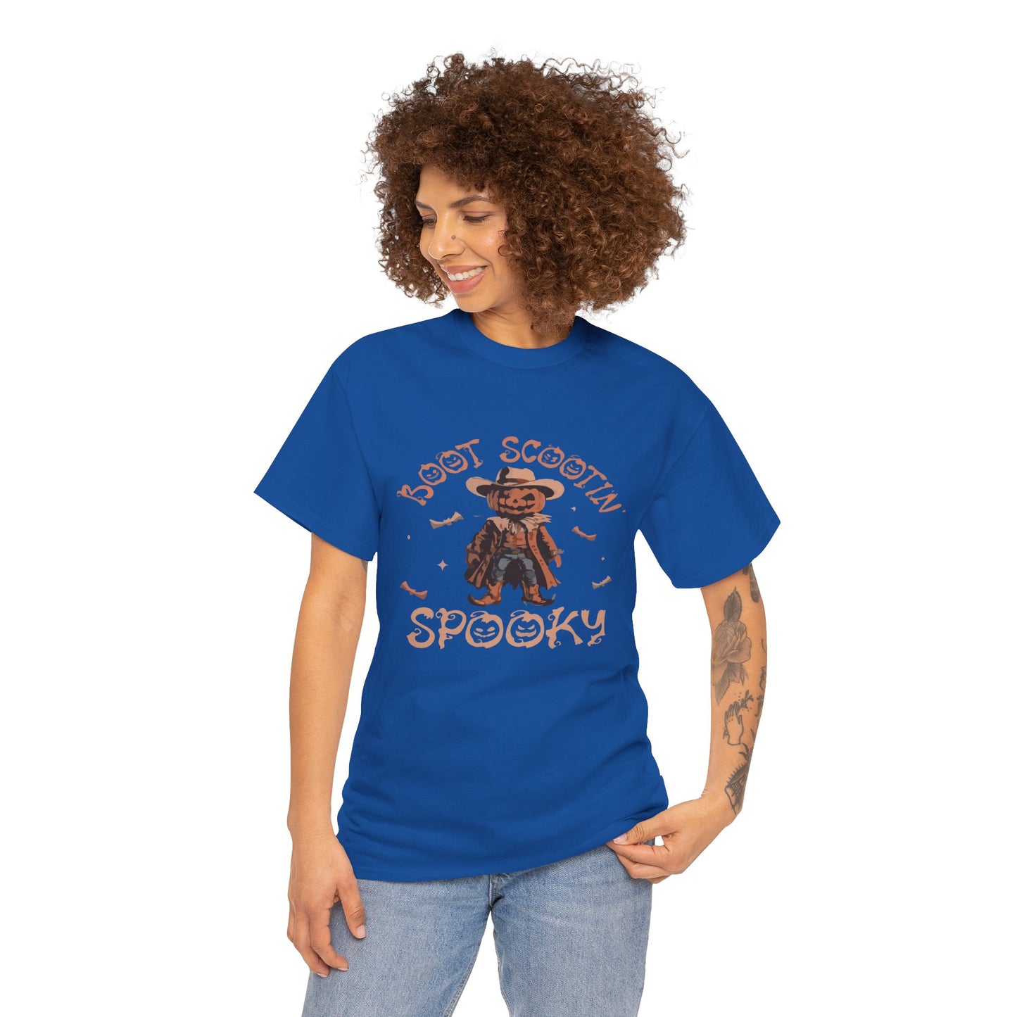 Spooky Cowboy Tee, Unisex Heavy Cotton T-Shirt, Halloween Costume, Fall Fashion, Fun Casual Wear, Gift for Friends, Boot Scootin' [...]