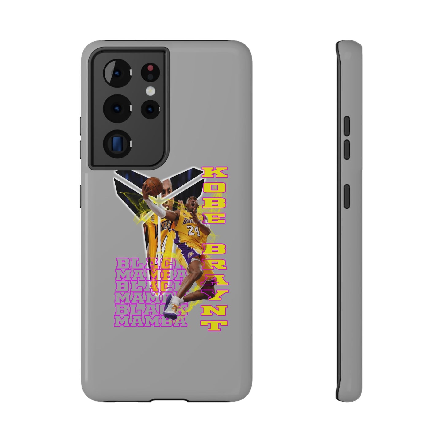 Impact-Resistant Phone Case — Bold Retro Basketball Graphic