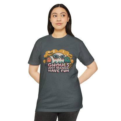 Halloween Fun Graphic Tee, Ghouls T-shirt, Unisex T-shirt, Spooky Shirt, Casual Halloween Apparel