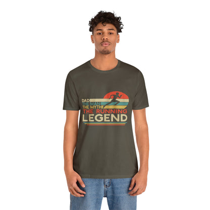 The man. The Myth, The Runner Unisex Jersey Short Sleeve Tee